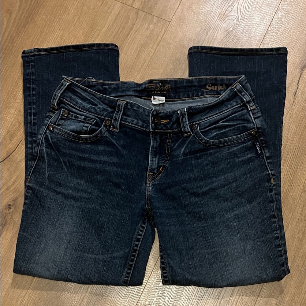 Silver Jeans Dark Blue Ankle & Cropped Women Jeans